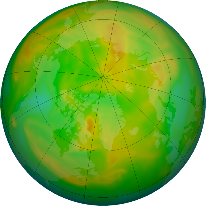 Arctic ozone map for 29 May 2005